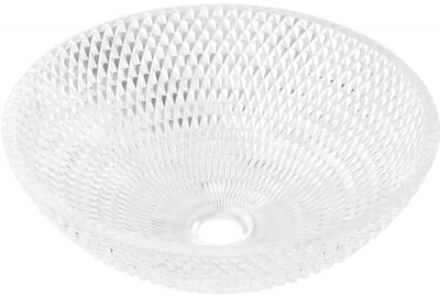 Mexen Olza glazen opbouwwaskom 42 x 42 cm, transparant - 24094200
