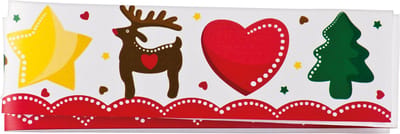 BBS - Rand taartdecoratie kerstmis