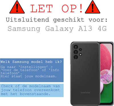 Screenprotector - Geschikt voor Samsung Galaxy A13 4G - Extra Sterk - Gehard Glas - Beschermglas - Tempered Glass - Screen Protector