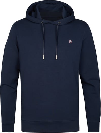 Petrol Industries Heren Hoodie - Trui - Regular Fit - Met Capuchon - Herenkleding - Blauw - Maat XXXL