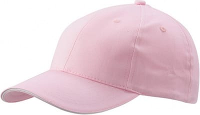 Lichtroze baseball cap