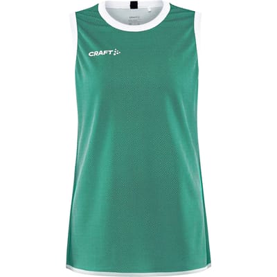 Craft Progress Reversible Basket Singlet W 1911110 - Team Green/White - S