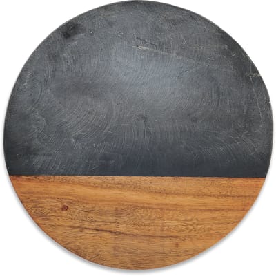 Nkuku - Serveerplank rond marmer Ø30 - Stijlvol design