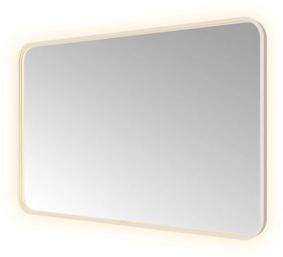 Hotbath &More SSQ128 Soft Square spiegel 120x80cm met verlichting, spiegelverwarming, kleurwissel, dimbaar en afstandsbediening RVS316