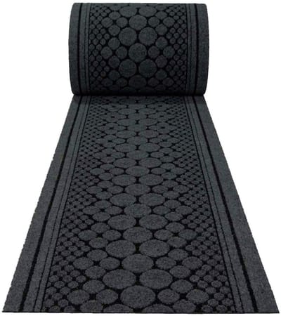 JYG tapijtloper Stone Antraciet 66 x 200cm (=2m) Keukenloper - Anti Slip - snijdbaar