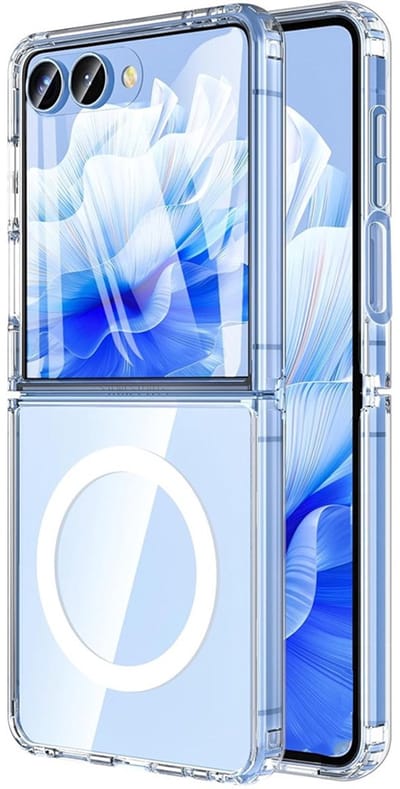 CaseBoutique TPU Case hoesje geschikt voor Samsung Galaxy Z Flip 7 - Effen Transparant - TPU (Zacht) - Geïntegreerde Screen Protector - Volledig Doorzichtig - Compatible met MagSafe en Qi2