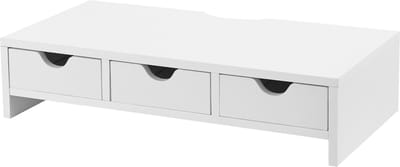 Monitorstandaard Ruovesi verhoger 12x51x25 cm wit