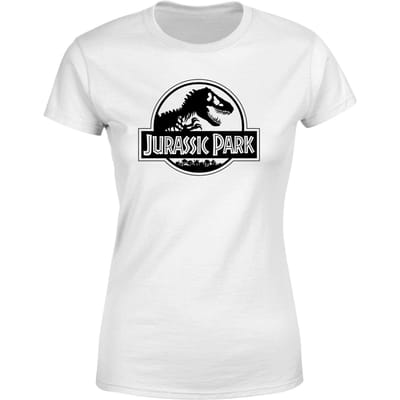 Jurassic Park Logo Women's T-Shirt - White - XS