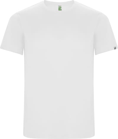 Wit unisex ECO CONTROL DRY sportshirt korte mouwen 'Imola' merk Roly maat L