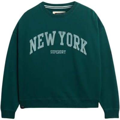 Superdry - Athletic Essentials oversized sweatshirt met ronde hals - Dames - Truien