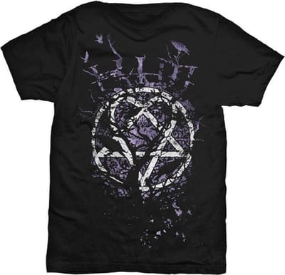 Him - Crows Heren T-shirt - S - Zwart
