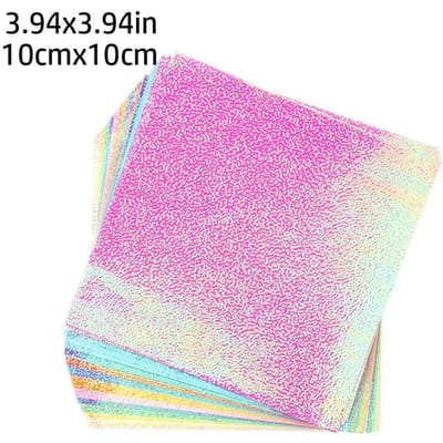 50 Vellen Glanzend Origami Papier Vierkant Vouwpapier Enkelzijdig Gemengde Kleuren Scrapbooking Decor Handgemaakt Materiaal pink