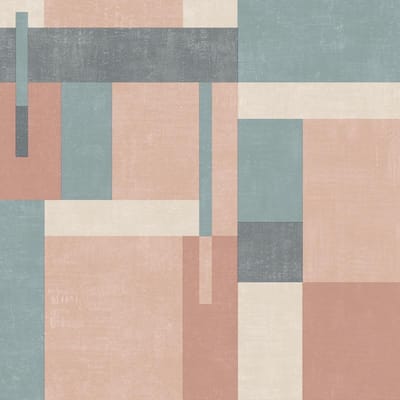 Arty Blocks oudroze/blauw/beige - M270-05