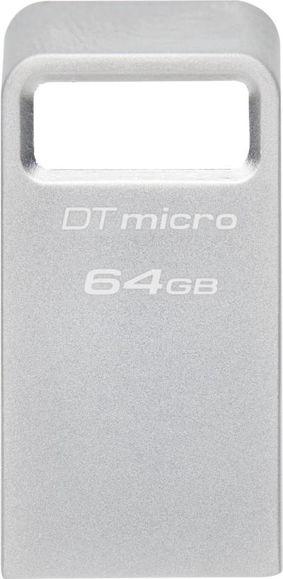 Kingston DataTraveler® Micro USB-stick Retail 64 GB Zilver DTMC3G2/64GB USB-A 3.2 Gen 1