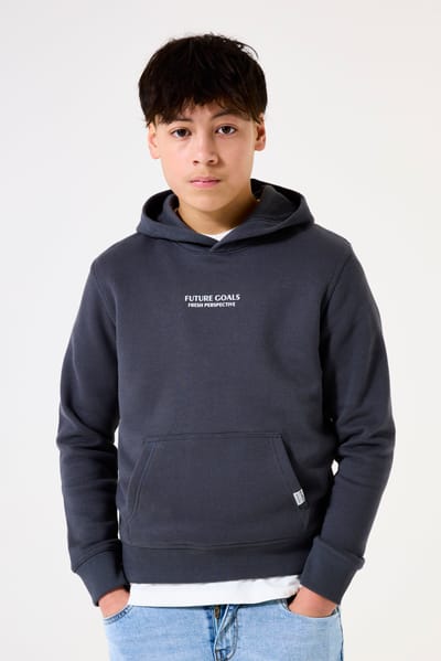 GARCIA Jongens Print Sweater Zwart Lange mouw