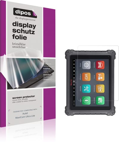 dipos – 2x Beschermfolie geschikt voor Autel MaxiCom Ultra Lite | Krasbestendige & heldere Screenprotector Ultra-Thin