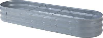 Plantenbak Alfedena bloembak 171x50x25 cm ovaal antraciet casa.pro