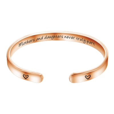 Marama - damesarmband Mothers and Daughters - rosè goud plated - bangle - cadeau moederdag - moeders en dochters - geschenk feestdagen