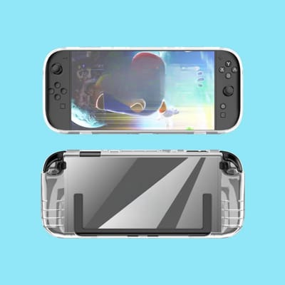 Transparant Grip TPU Bescherm Hoes Cover geschikt voor Nintendo Switch 2