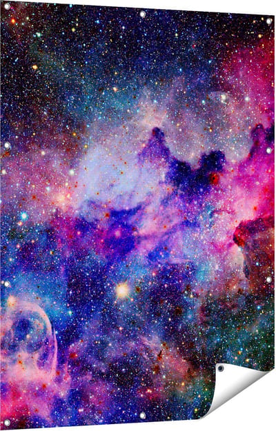 Gards Tuinposter Sterrenstelsel in de Ruimte - 90x120 cm - Tuindoek - Tuindecoratie - Wanddecoratie buiten - Tuinschilderij