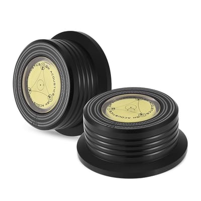 Dailygoody - Ring Record Stabilizer Disc - Trillingsbescherming - Zwart - Verbeter akoestische kwaliteit - Geschikt voor LP-spelers - Duurzaam on