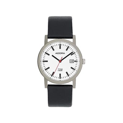 Mooi Adora horloge Titanium met datumaanduiding. AB6550