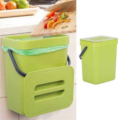 Unyqoos ® Compacte en Handige Keukenafvalemmerset met Luchtdichte Deksel voor Optimale Hygiëne