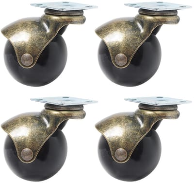 360 Graden Draaibare Zwenkwielen voor Meubels - 4 Stuks, 40 mm
