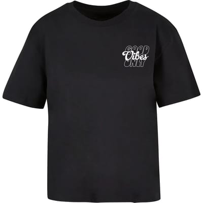 Dames-T-shirt Miss Tee Good Vibes Wording