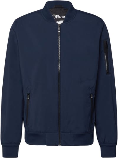s.Oliver - male - Sportief softshell jack met bomberkraag