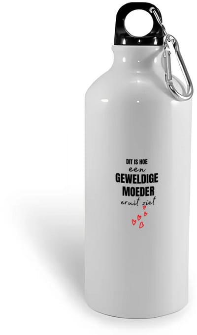 Hacebo® - Dit is hoe een geweldige moeder eruit ziet waterfles - Moeder - mama - Moederdag - cadeau - verjaardag - geweldige - water fles - 400ML