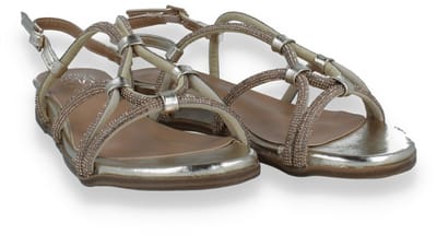 Double Heart Dames Sandaal | Goud | Maat: 36