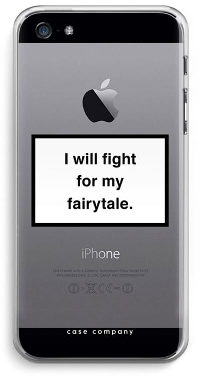 Case Company® - Hoesje geschikt voor iPhone 5 / 5S / SE (2016) hoesje - Fight for my fairytale - Soft Cover Telefoonhoesje - Bescherming aan alle Kanten en Schermrand