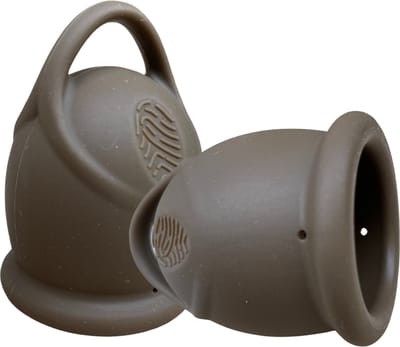 green-goose® Siliconen Menstruatie Cup - 2 Stuks - L - Bruin - Veilig, comfortabel en milieuvriendelijk