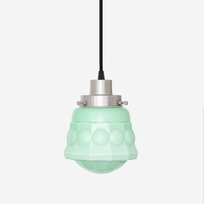 Hanglamp aan snoer Weimar Mint 20's Matnikkel - Art Deco Trade