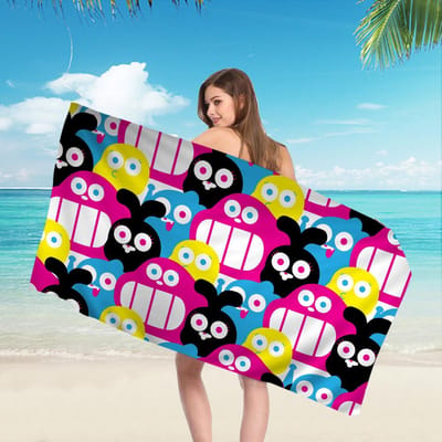 De A_Geweldige Grappige W-wereld G-Gumball Cartoon Strandlaken Schattig Kawaii Kamerdecoratie Bad Meisjes Kinderen Hand Voor Badkamer Douche Cotton 30x30cm