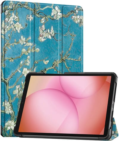 Hoes - Geschikt voor Samsung Galaxy Tab A11 - Dun & Stevig - Trifold Bookcase - Hard Cover - Hardcover Book Case - Tablet Hoesje - Bloesem