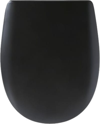 Toiletzitting kleur zwart mat