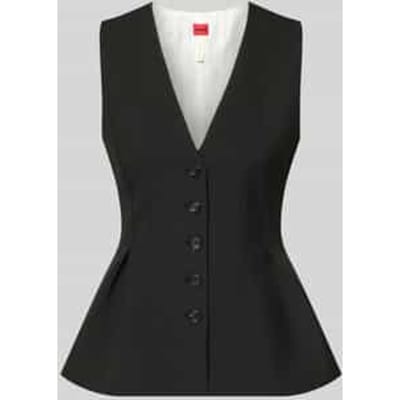 slim fit bodywarmer met viscose model 'Anena'