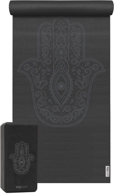 Yoga-Set Starter Edition - hand of fatima (Yogamatte + 1 Yogablock)