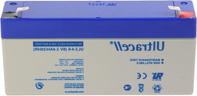 Loodaccu 6V - Oplaadbare Batterij - Apparaten Voeden - Onderhoudsvrij Gebruik - 34 Ah - Grijs