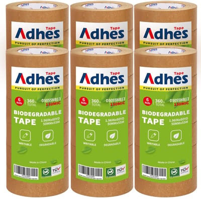 36 Rollen Bruine Kraft Tape 5cm x 15m - Biodegradabele Verpakkingstape voor Verpakken en Verzegelen