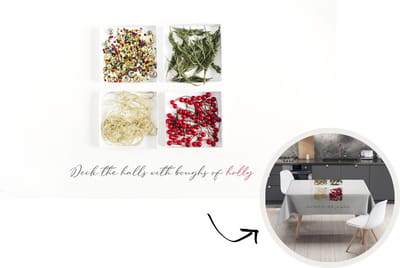 Kerst Tafelkleed - Kerstmis Decoratie - Tafellaken - Winter - Schalen - Kerst - 260x130 cm - Kerstmis Versiering
