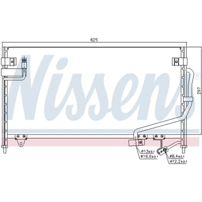 Condensator, airconditioning NISSENS 94687