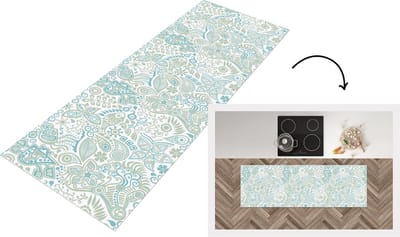Keukenloper - Loper keuken - Vlinders - Patronen - Abstract - 150x50 cm - Keukenloper vinyl
