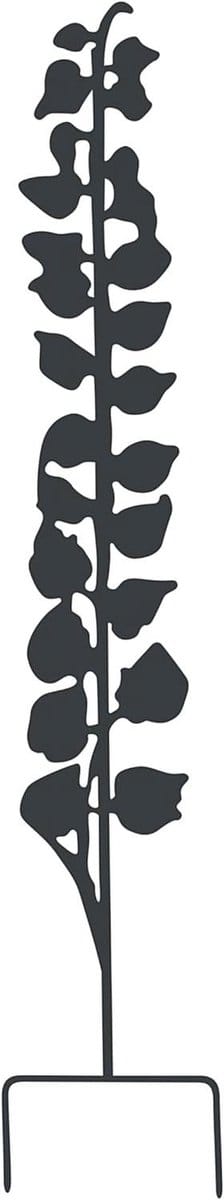 Metalen decoratie - Plantensteker tuin - Tuin versieren - Vorst en UV-bestendig - 9 x 70 cm - Antraciet