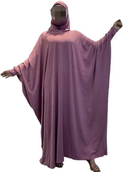 Dames Gebedskleding - Islamitische Jurk - Religieuze Gelegenheden - Ademende Stof - One Size - Donkerroze