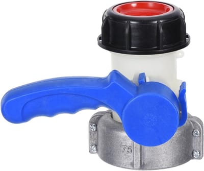 IBC uitloopkraan - Tankadapter - 75mm - DN50 - Regentonnen accessoires - Grof draad - IBC Adapter afvoerkraan - Tonvatklep accessoires - voor IBC Watercontainer