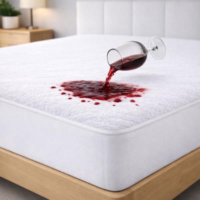 Famanu - Matrasbeschermer badstof waterdicht 140x190/200 cm voor matrassen tot 32 cm