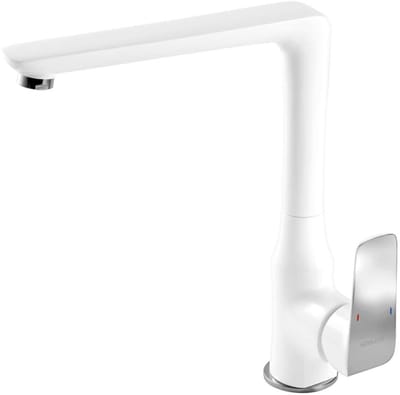Novaservis Nobless Tina - Keukenkraan, wit/chroom 38714,1